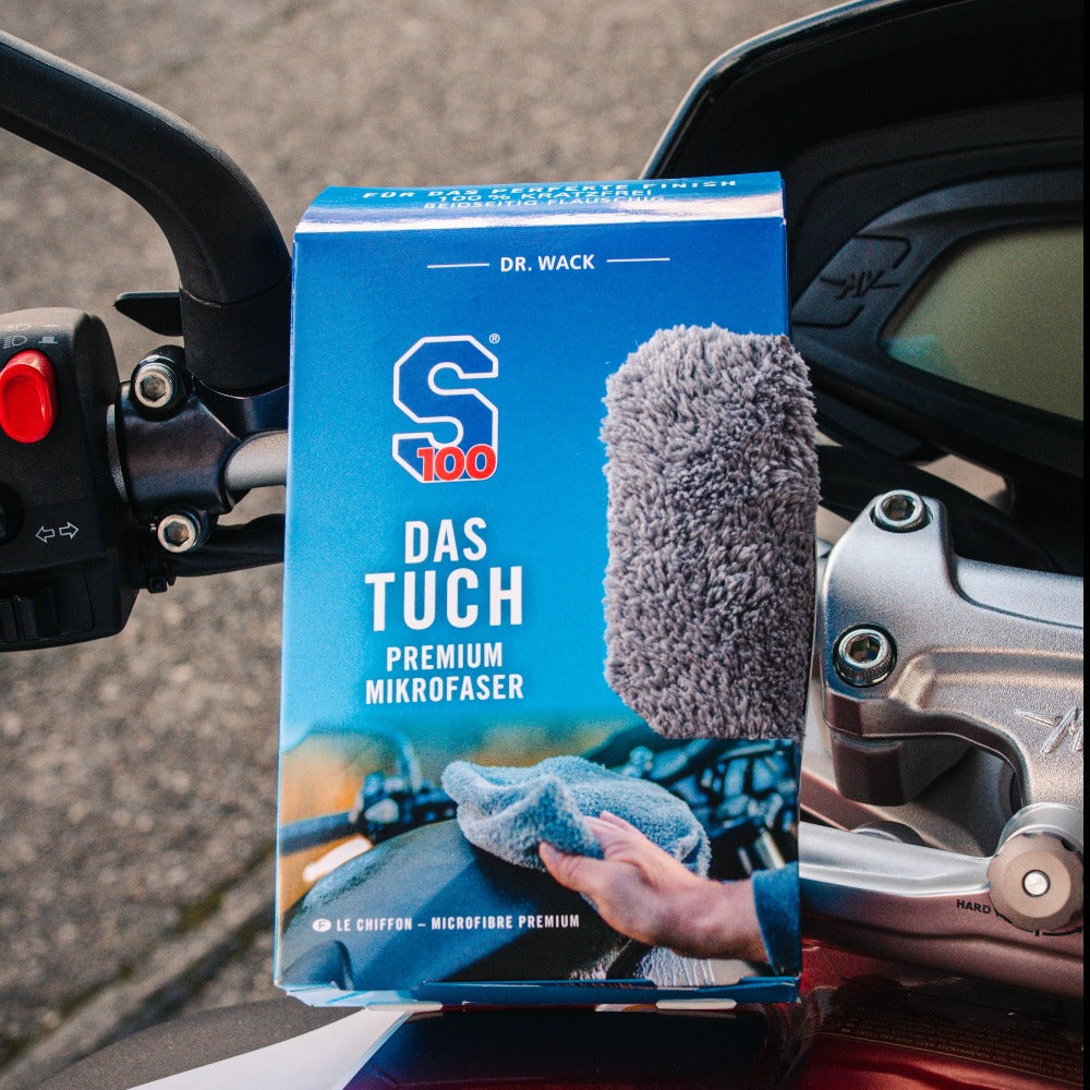 "S100" DAS TUCH Mikrofasertuch für Motorrad