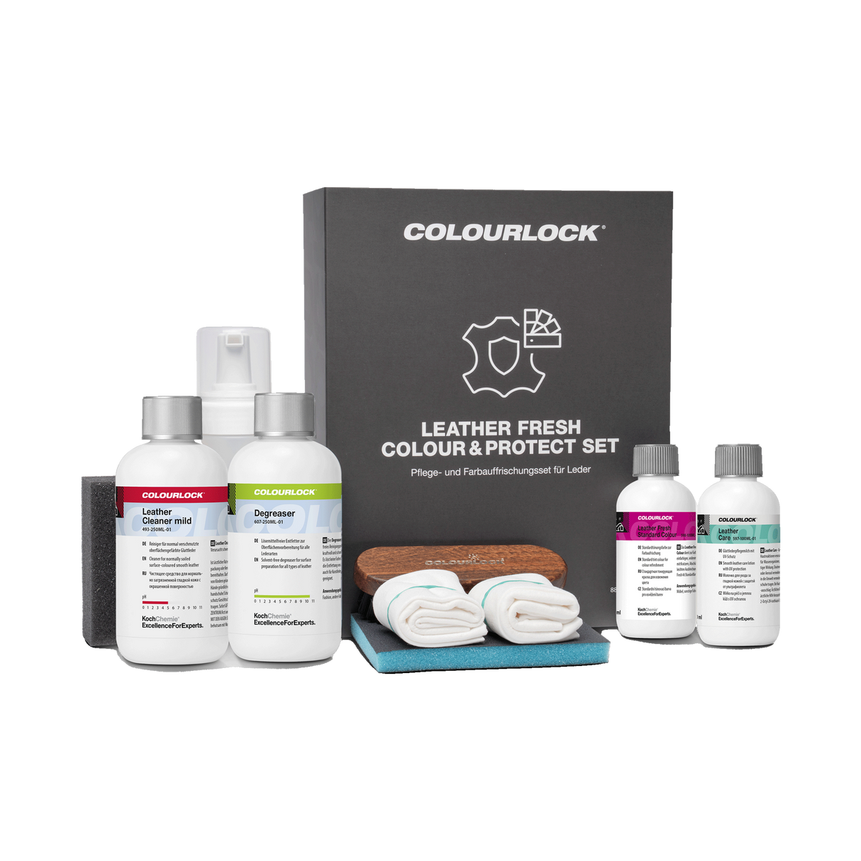 COLOURLOCK "Leather Care Sets" (Saab) — Pflege & Reparatur Sets für Saab — Colour & Protect Set