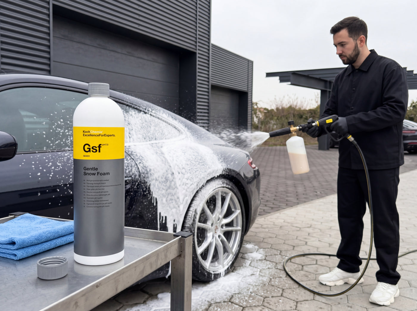 Detailing1 Hero: Snow Foam — Vorwäsche zur Pollenzeit (Desktop)