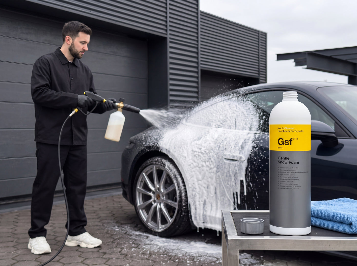 Detailing1 Hero: Snow Foam — Vorwäsche zur Pollenzeit (Desktop)