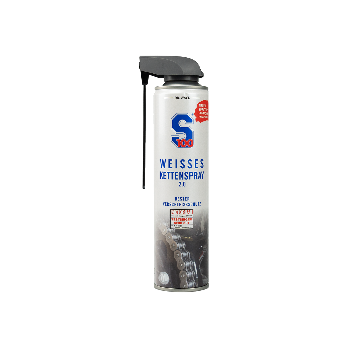 "S100" Weisses Kettenspray 2.0 für Motorrad (Weiß)