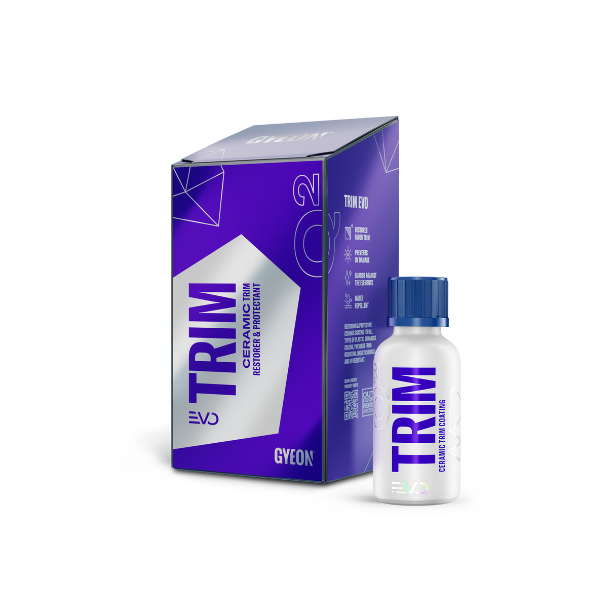 GYEON Q² Trim EVO Ceramic Trim Restorer & Protectant — Keramikversiegelung für Kunststoff