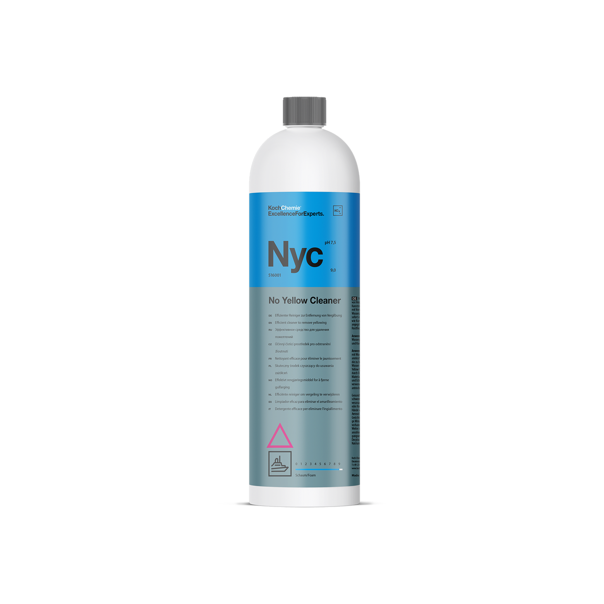 No Yellow Cleaner "Nyc" Spezialreiniger für Vergilbung (Marine-Linie)