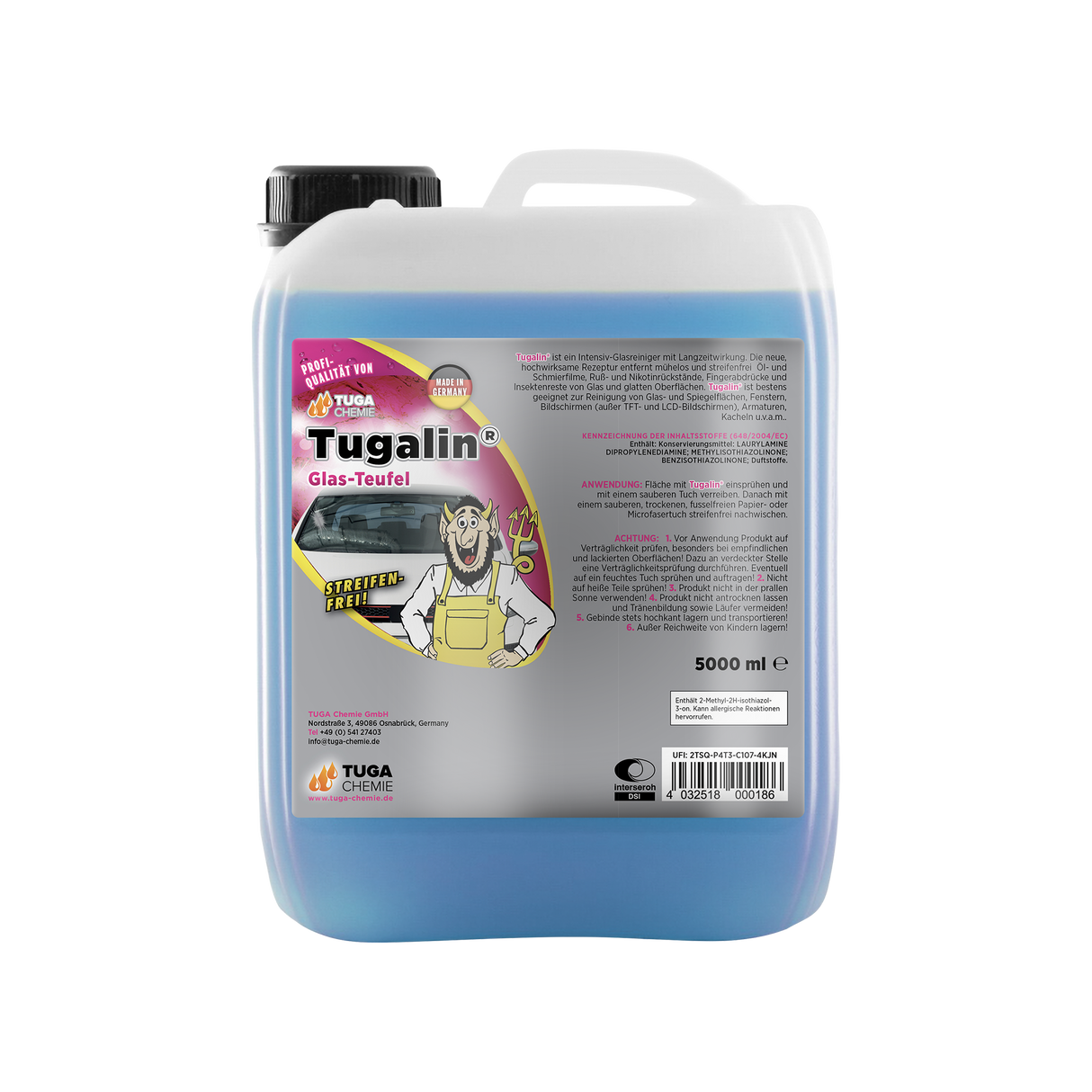 Tuga Chemie Tugalin® "Glas-Teufel" — Glasreiniger 5 Liter