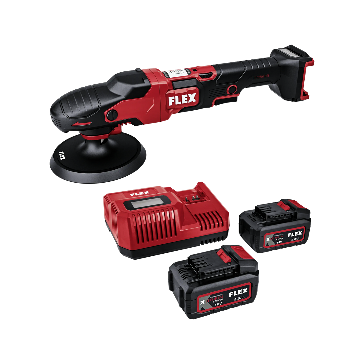FLEX "PE 2 18-EC" — Akku-Rotationspolierer (18V)