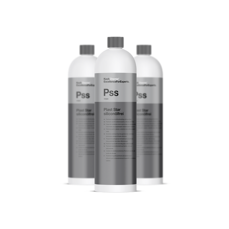 Koch-Chemie Plast Star "Pss" — Premium Kunststoffpflege siliconölfrei 1000ml 3er Set