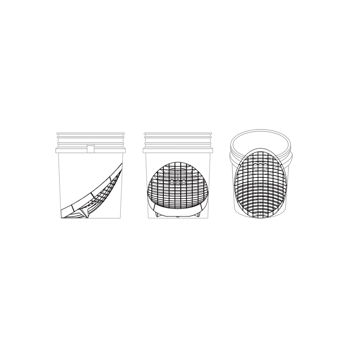 LoadOut® Bucket Set "Car-Detailing" (Eimer + Deckel + Grid-Guard)