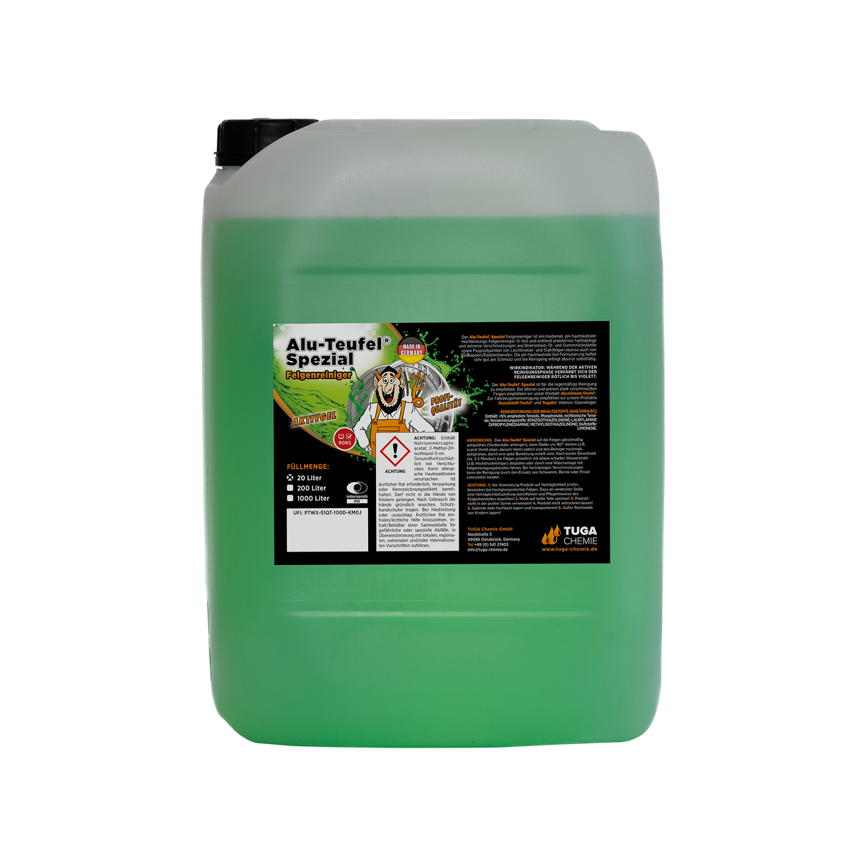 Alu-Teufel "Spezial"® (Vert) Nettoyant jantes