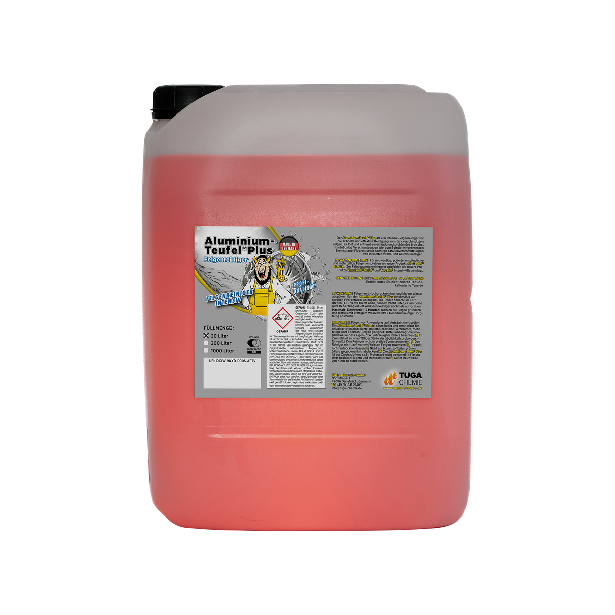Aluminium-Teufel® (Rouge) Nettoyant Jantes